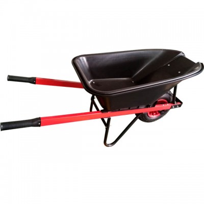 New Zealand 75L  plastic tray concrete wheelbarrow large wheel 6.50-8