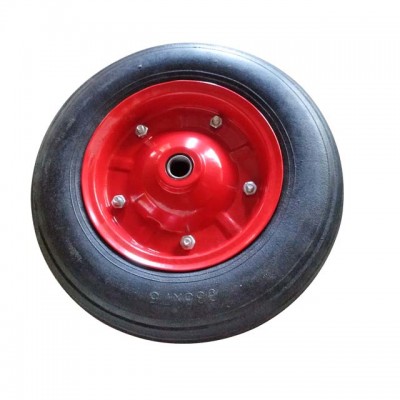 3.50-7 solid wheel for wheelbarrow trolly Turkey market