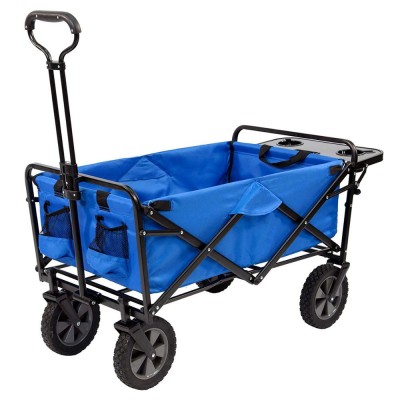 Collapsible Folding Outdoor Utility Wagon with Table and Cup Holders camp wagon XH1002B