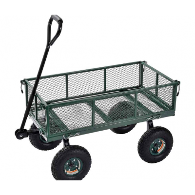 Heavy Duty Garden Mesh Cart Trolley Utility Cart Tipper Dump with Traction Connector  Tc1840-1