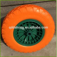 4.00-8 hard PU wheel low price solid wheel barrow tyre qingdao manufacturer