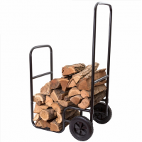 Outdoor Firewood Holder Log Carrier Fireplace Wood Rack Firewood Storage Cart