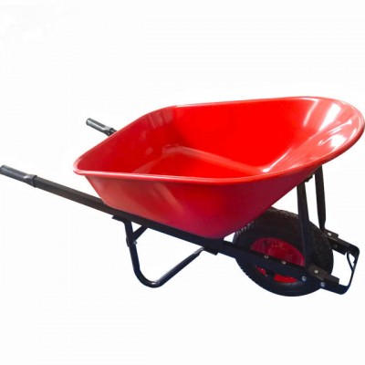 100L water capacity square metal handle wheelbarrow heavy duty  6.50-8 big wheel