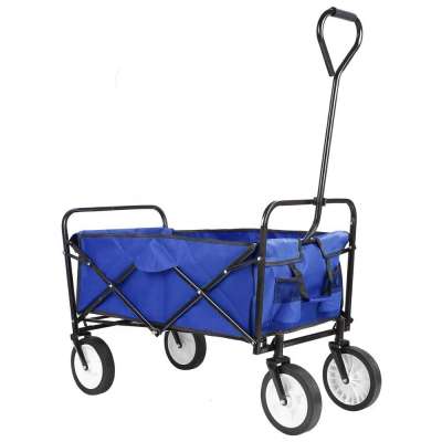 Collapsible Outdoor Utility Wagon Heavy Duty Folding Garden Portable Hand Cart XH1001